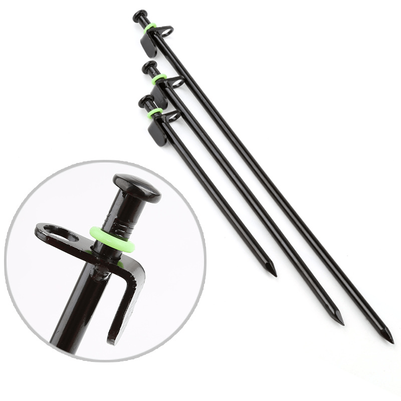 50pcs Glow-in-the-Dark Ground Nail Rings for Camping, Night Fishing & Warning
