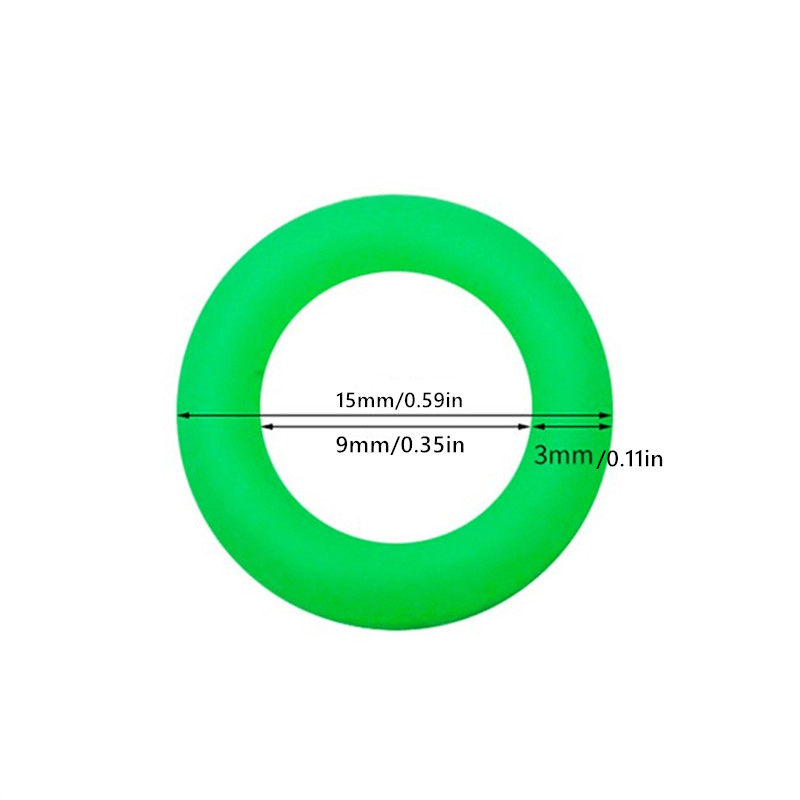 50pcs Glow-in-the-Dark Ground Nail Rings for Camping, Night Fishing & Warning