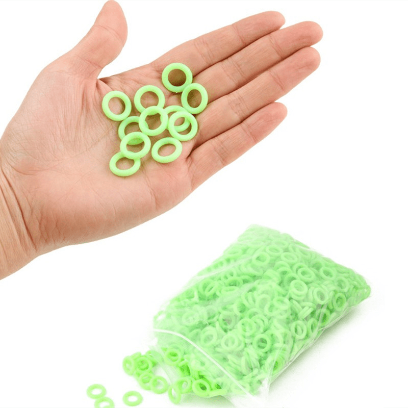 50pcs Glow-in-the-Dark Ground Nail Rings for Camping, Night Fishing & Warning