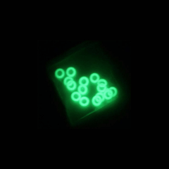 50pcs Glow-in-the-Dark Ground Nail Rings for Camping, Night Fishing & Warning