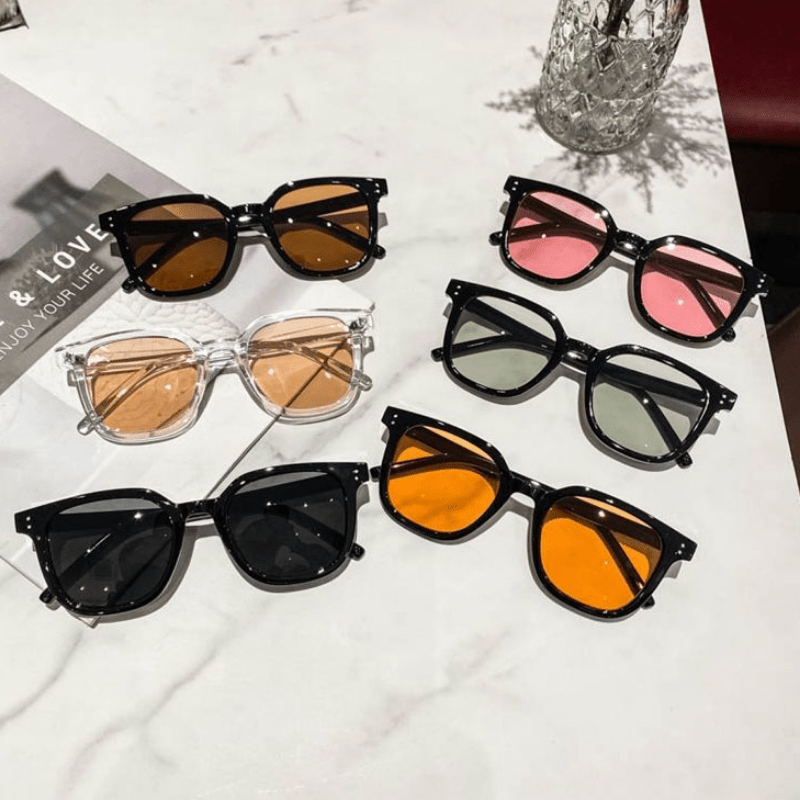 Square Sunglasses Men Women UV Protection Polarized Retro Shades