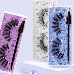 15mm Natural 3D False Lashes Pack with Brush