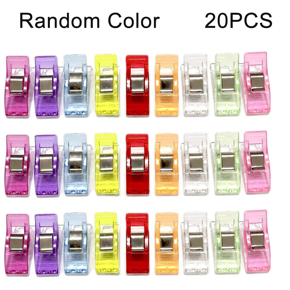 20pcs Colorful Sewing Clips Craft Knitting Safety Clips Binding Clips