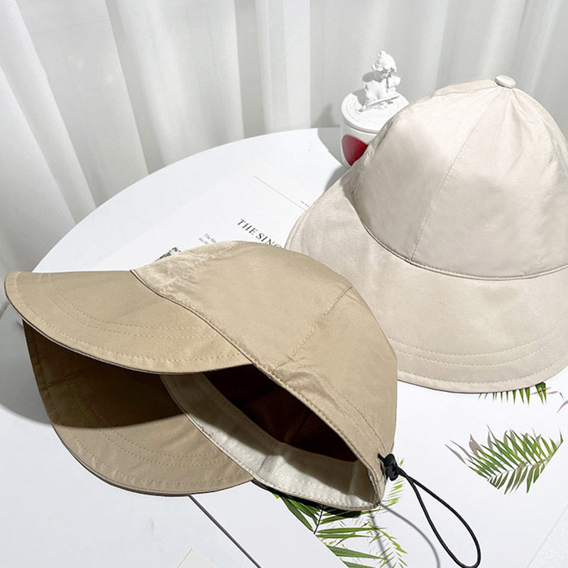 Wide Brim Sun Hat Drawstring Adjustable Cap Quick drying Golf Baseball Cap