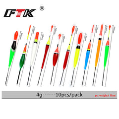 10pcs Balsa Wood Fishing Float - Accurate Casting, Sensitive Bite Detection