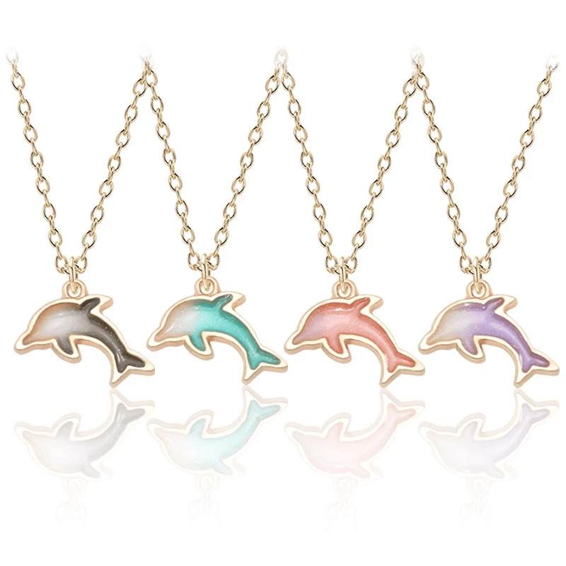 Dolphin Pendant Necklace Jewelry for Girls Boys Teens