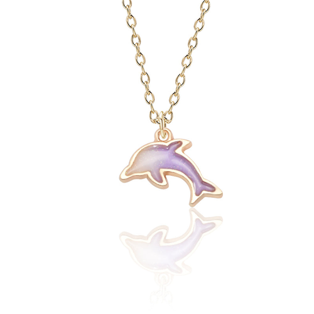 Dolphin Pendant Necklace Jewelry for Girls Boys Teens