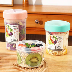 Portable Salad Cup with Spoon for Yogurt and Snacks on the Go