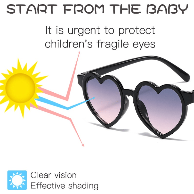 Heart Shaped Sunglasses for Holiday Party Boys and Girls