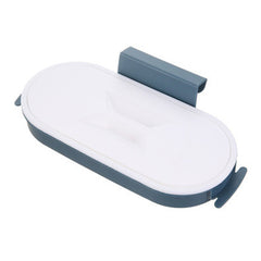 Garbage Bag Holder Portable Plastic Trash Bag Storage Rack With Lid