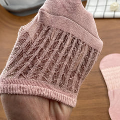5 Pairs Mesh Textured Short Socks for Women