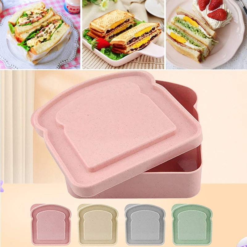 Reusable Sandwich Storage Box - Microwave Safe - Kitchen Organizer