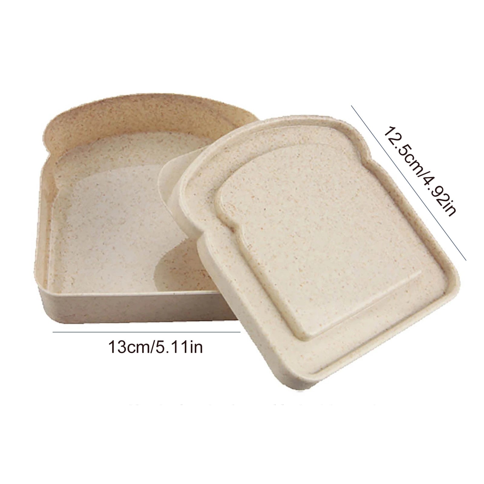 Reusable Sandwich Storage Box - Microwave Safe - Kitchen Organizer