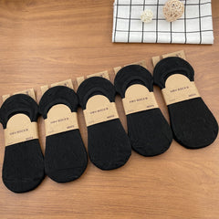 5 Pairs Mesh Textured Short Socks for Women