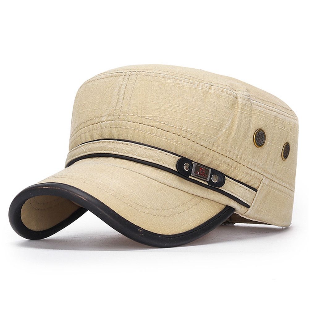 Men's Army Denim Baseball Cap Cotton Cadet Hat Military Adjustable Cap