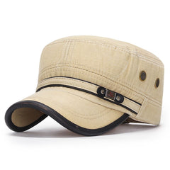 Men's Army Denim Baseball Cap Cotton Cadet Hat Military Adjustable Cap