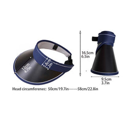 UPF50 Wide Brim Foldable Visor Hat UV Protection Sun Hat