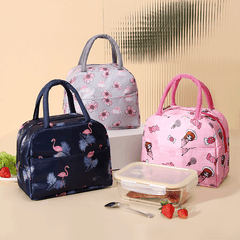 Printed Insulated Lunch Bag Reusable Aluminum Foil Lunch Box