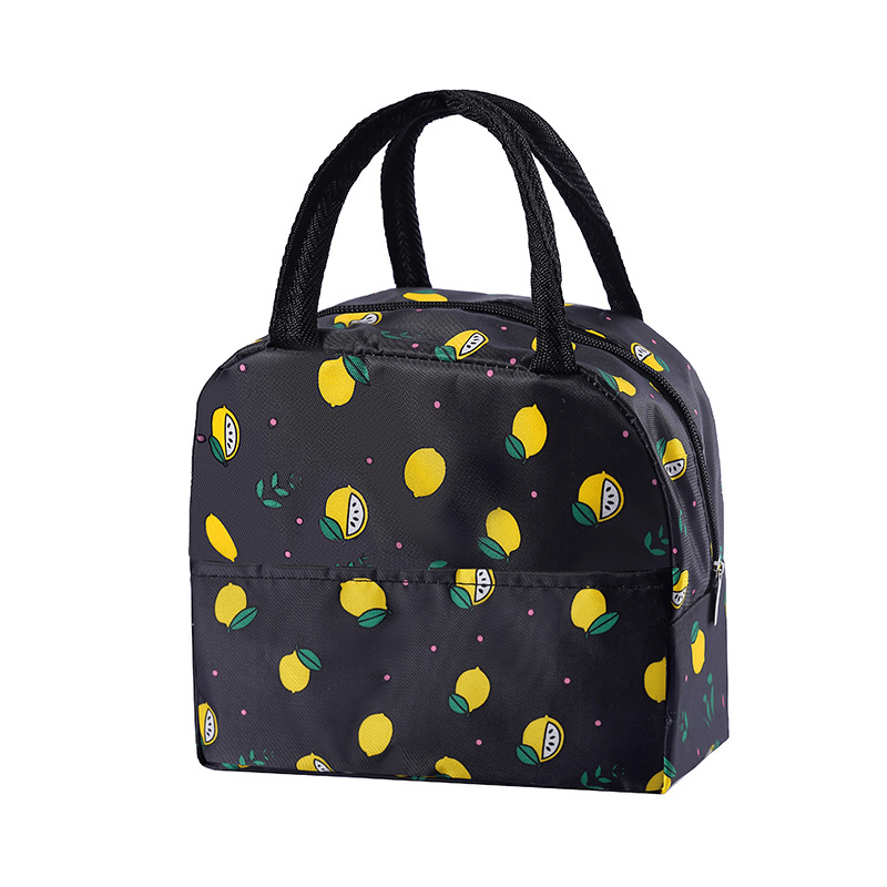Printed Insulated Lunch Bag Reusable Aluminum Foil Lunch Box