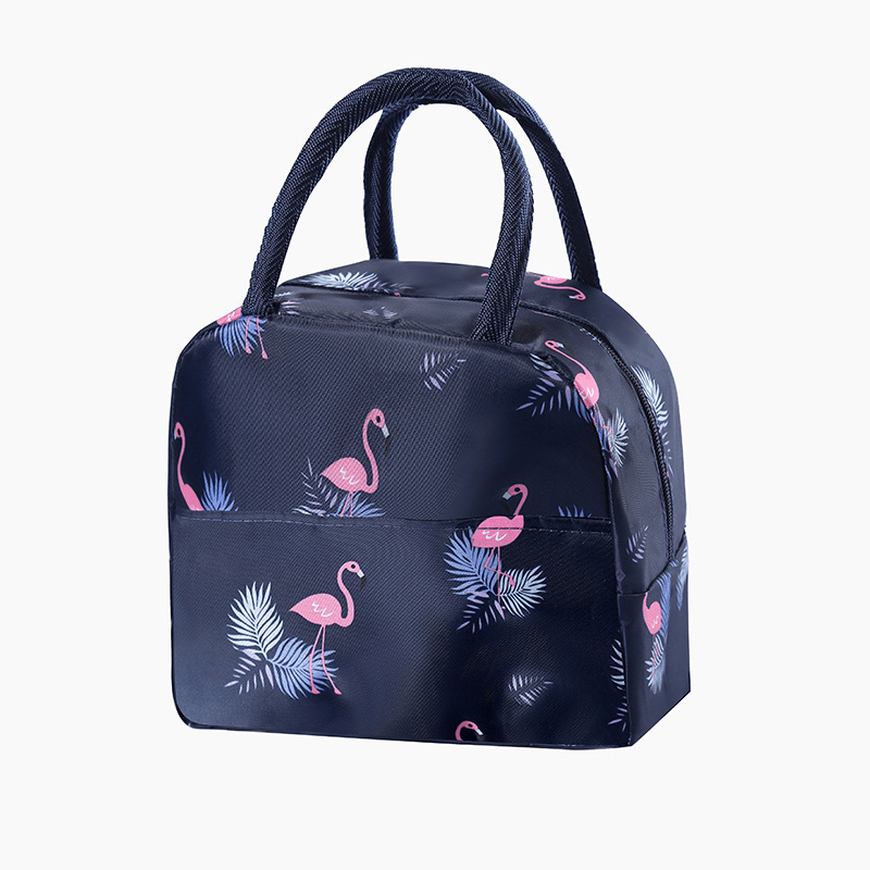 Printed Insulated Lunch Bag Reusable Aluminum Foil Lunch Box