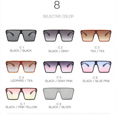 Rimless Gradient Sunglasses UV400 for Driving Beach Travel