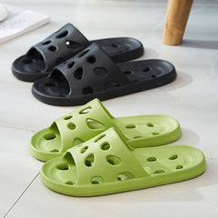 Men's Breathable Hollow Out Slides Casual Non Slip Indoor Walking Slippers