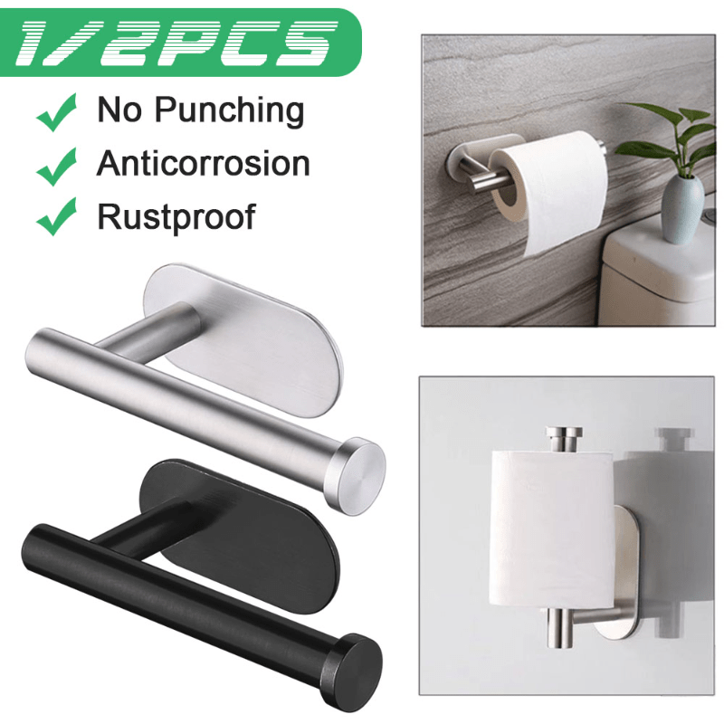 Stainless Steel Toilet Roll Holder Towel Storage Rack