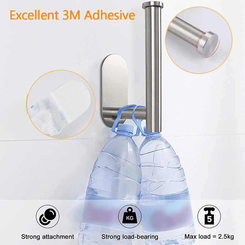 Stainless Steel Toilet Roll Holder Towel Storage Rack