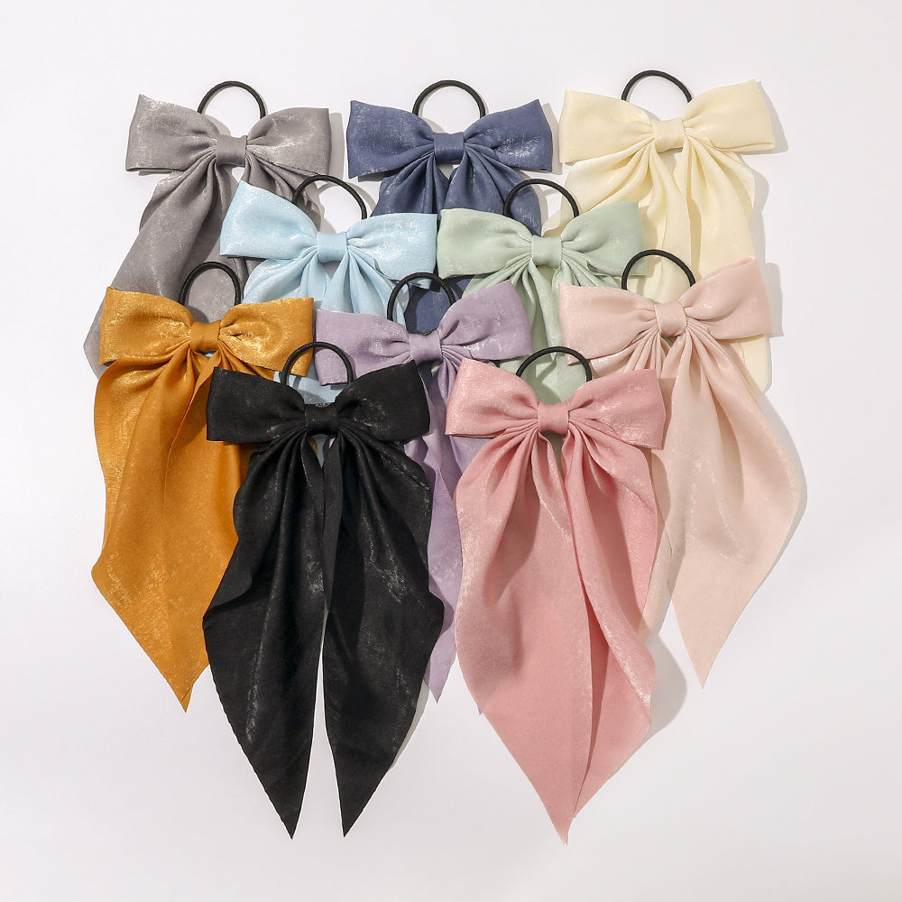 Velvet Butterfly Bowknot Hair Tie Solid Hair Tie French Ponytail