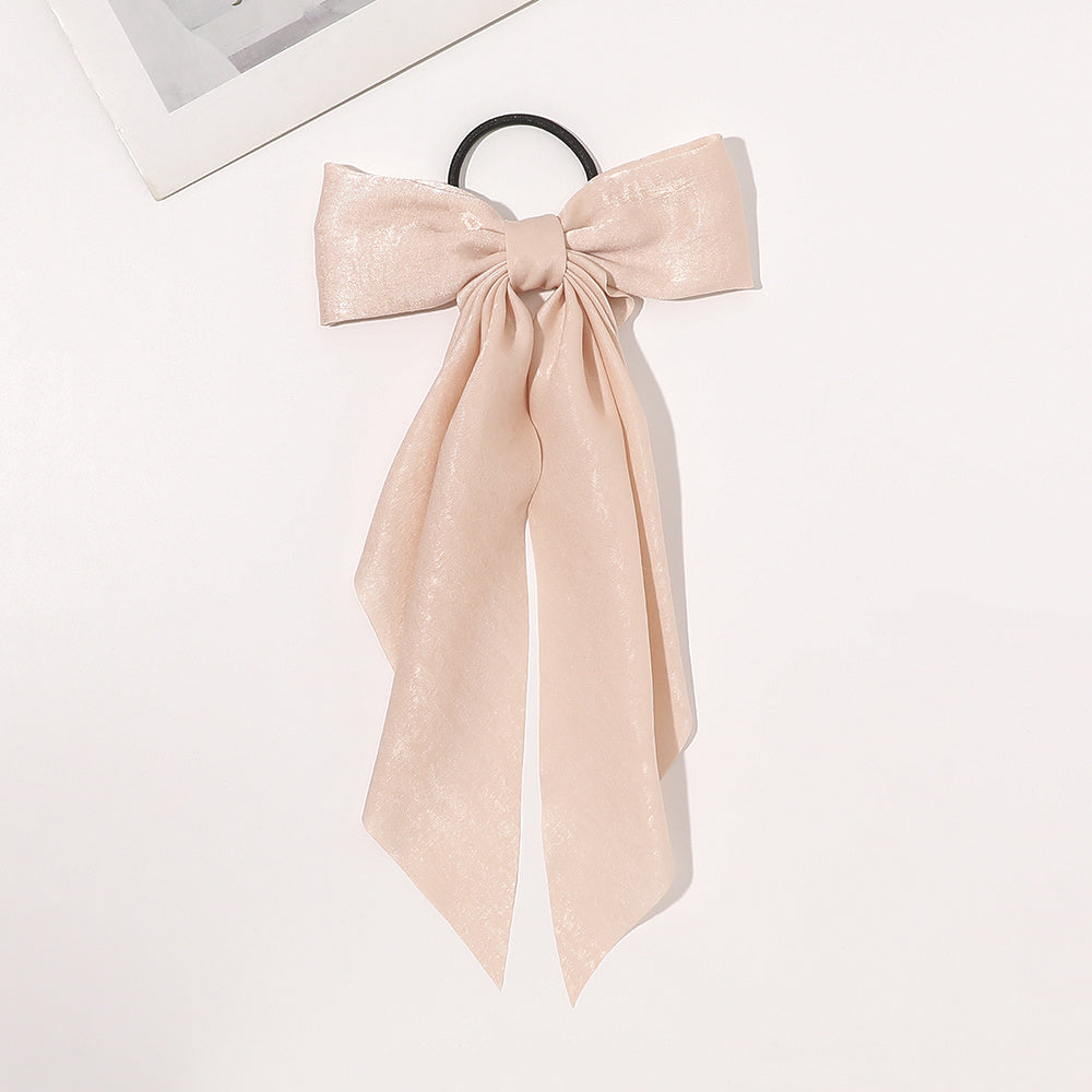 Velvet Butterfly Bowknot Hair Tie Solid Hair Tie French Ponytail