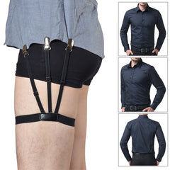 Men's Shirt Stays Belt Non-slip Clips Keep Shirt Tucked Leg Thigh Suspender Gart