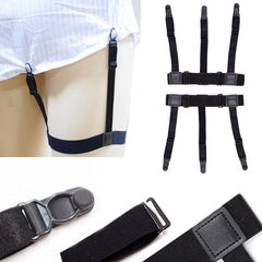 Men's Shirt Stays Belt Non-slip Clips Keep Shirt Tucked Leg Thigh Suspender Gart