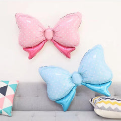 Polka Dot Bow Aluminum Film Balloon for Baby's 1st Birthday Party