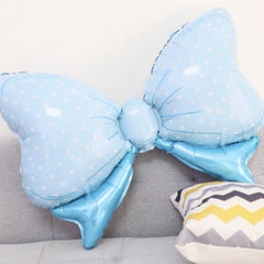 Polka Dot Bow Aluminum Film Balloon for Baby's 1st Birthday Party