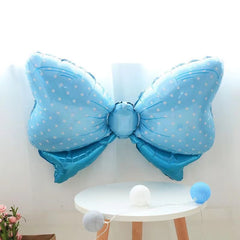 Polka Dot Bow Aluminum Film Balloon for Baby's 1st Birthday Party