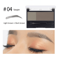 Waterproof Double Eyebrow Powder with Stencil