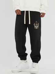 BLACK FLAG Skull Print Men's Drawstring Sweatpants