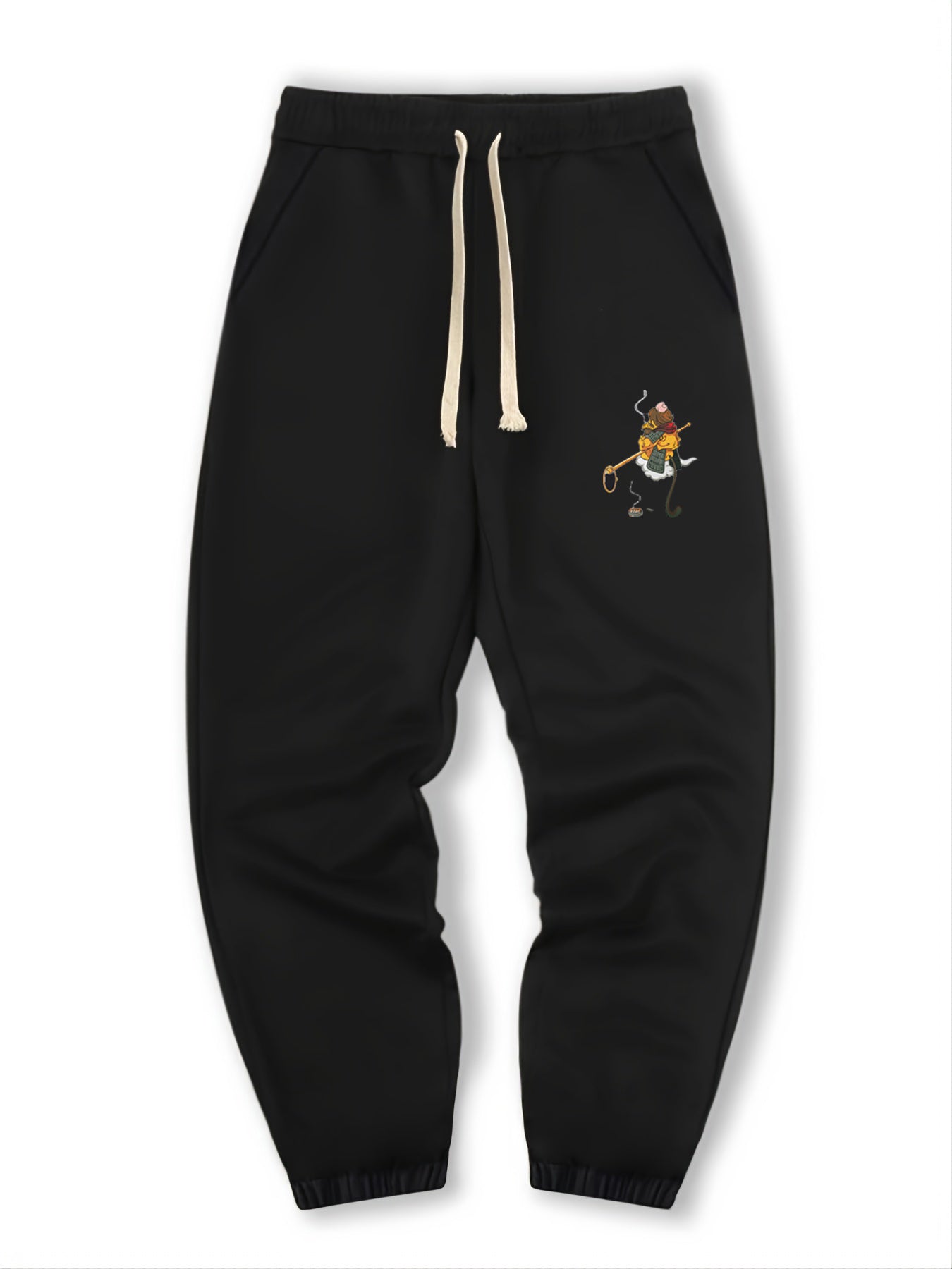 Monkey Print Men's Drawstring Pocket Sweatpants Loose Casual Comfy Jogger Pants
