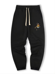 Monkey Print Men's Drawstring Pocket Sweatpants Loose Casual Comfy Jogger Pants