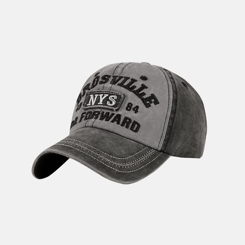 Embroidery Baseball Cap Patchwork Strap Back Dad Hat