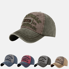 Embroidery Baseball Cap Patchwork Strap Back Dad Hat