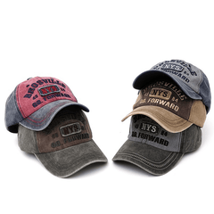 Embroidery Baseball Cap Patchwork Strap Back Dad Hat