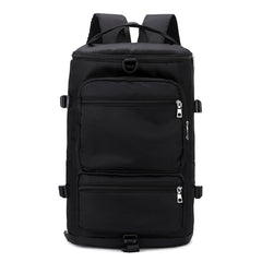Large Capacity Solid Zipper Duffel Bag Multifunctional Weekender Bag