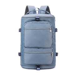 Large Capacity Solid Zipper Duffel Bag Multifunctional Weekender Bag