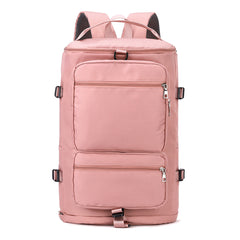 Large Capacity Solid Zipper Duffel Bag Multifunctional Weekender Bag