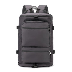 Large Capacity Solid Zipper Duffel Bag Multifunctional Weekender Bag