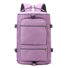 Large Capacity Solid Zipper Duffel Bag Multifunctional Weekender Bag