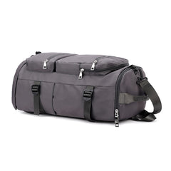 Large Capacity Solid Zipper Duffel Bag Multifunctional Weekender Bag