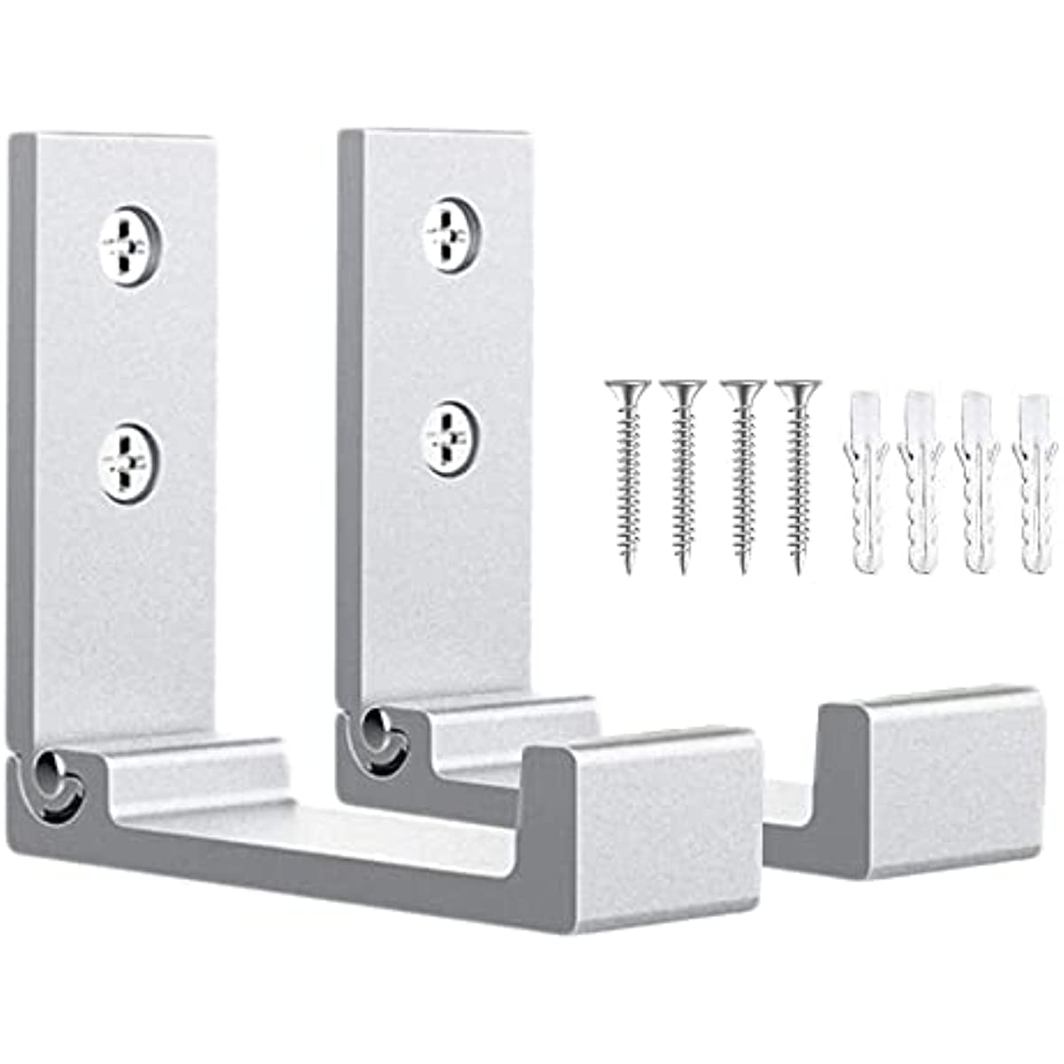 2pcs Alum. Alloy Folding Coat Hooks 33lbs Load
