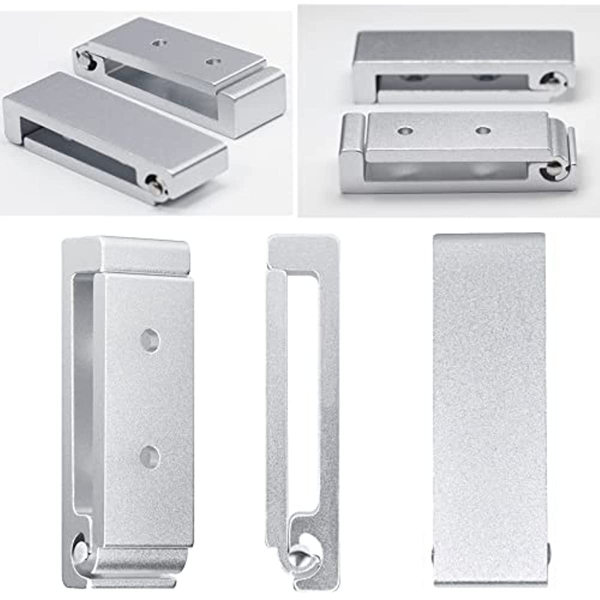 2pcs Alum. Alloy Folding Coat Hooks 33lbs Load